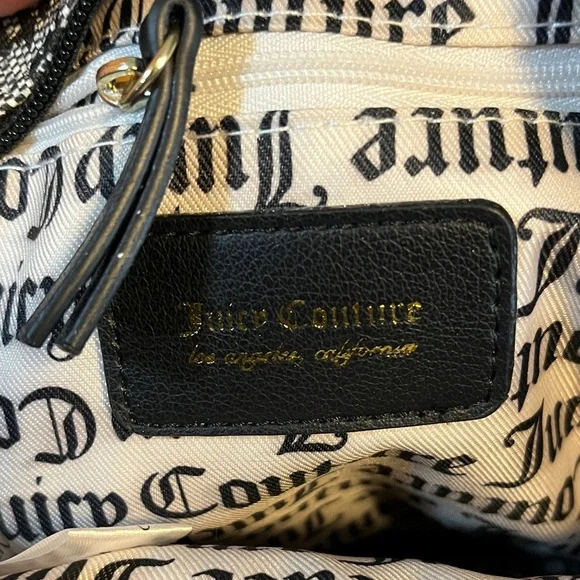 Juicy Couture Monogrammed Black and White Mini Backpack - Picture 3 of 9